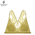 Sexy nouvelle conception backcross dentelle doublée de bralette de lingerie triangle